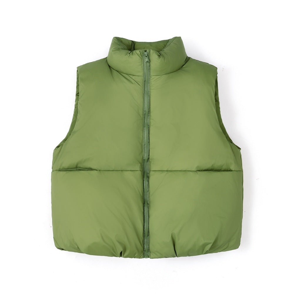 Kids Family Matching Down Vest Warm Sleeveless Jacket