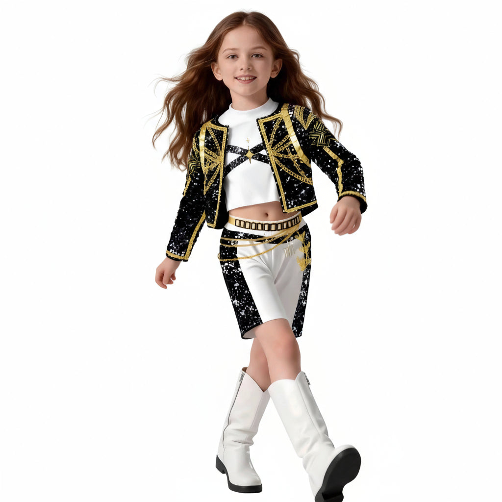 Children's Demon Hunter Halloween Cosplay Costume Set