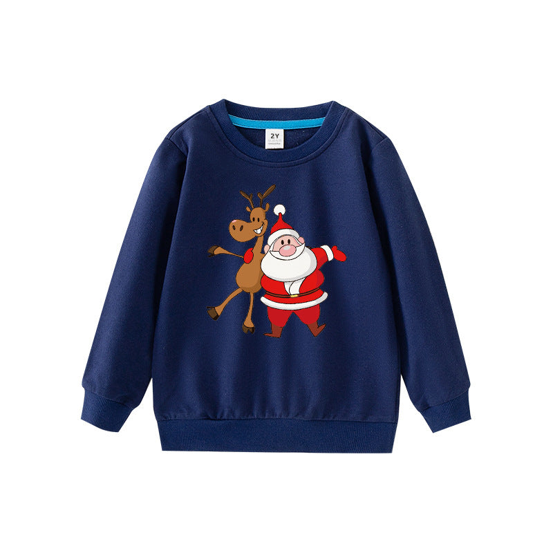 Christmas Kids Pullover Hoodie Children's Fashion Autumn Jacket