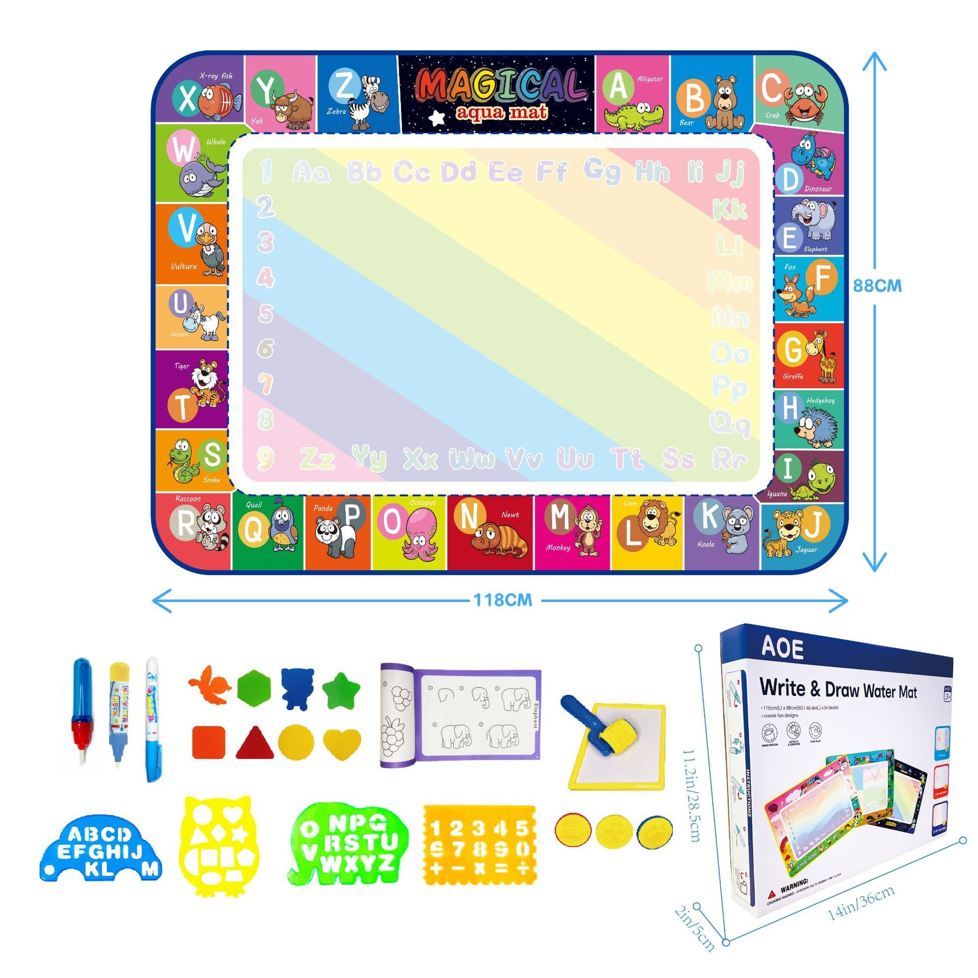Kids Magic Water Painting Mat for Creative Drawing