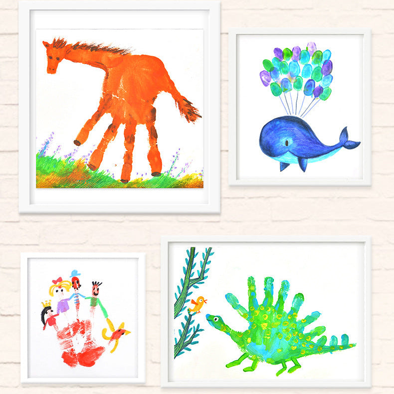 Juego de pintura de acuarela para aprendizaje temprano para niños