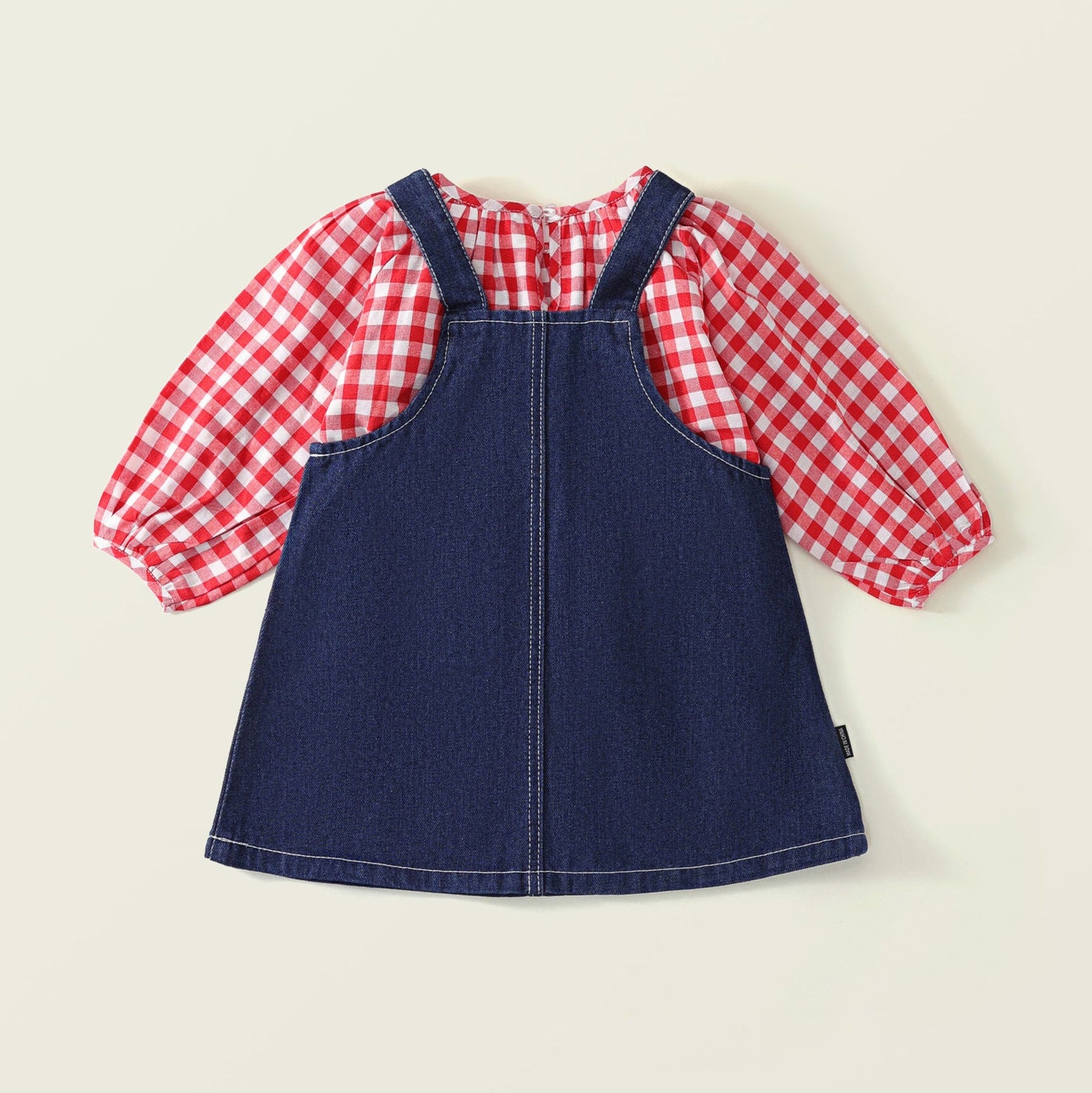 Mädchen süßes Jeans-Overall-Kleid-Set