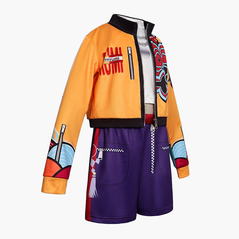 Halloween Girls Cosplay Demon Hunter Rumi Costume Set