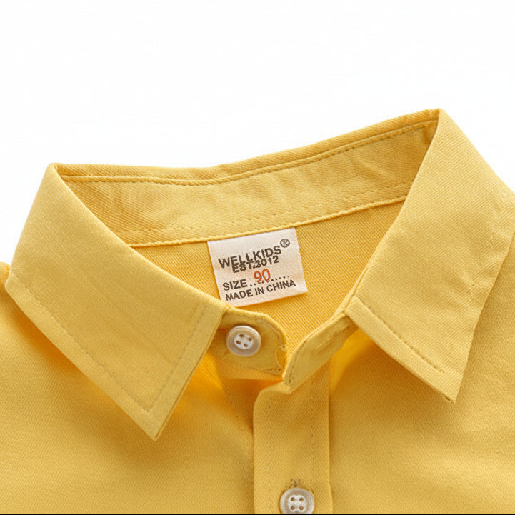 Boys’ Casual Cute Cartoon Long Sleeve Shirt