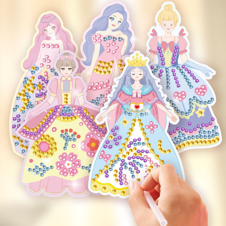 Princess Diamond Sticker DIY Quiet Book for Kids – Fun & Calm Activity