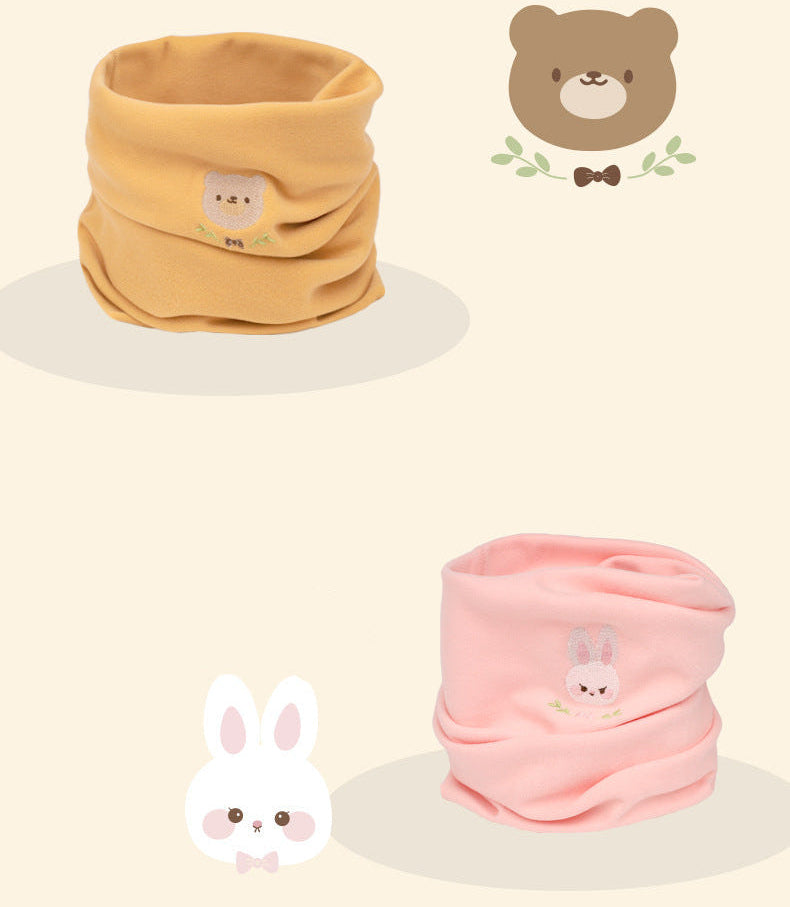 Kinder-Fleece-Pullover, warmer Halsschal