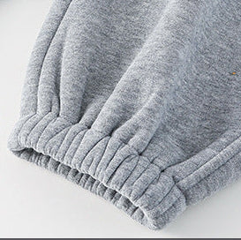Pantalones deportivos casuales y cálidos con forro polar para niños