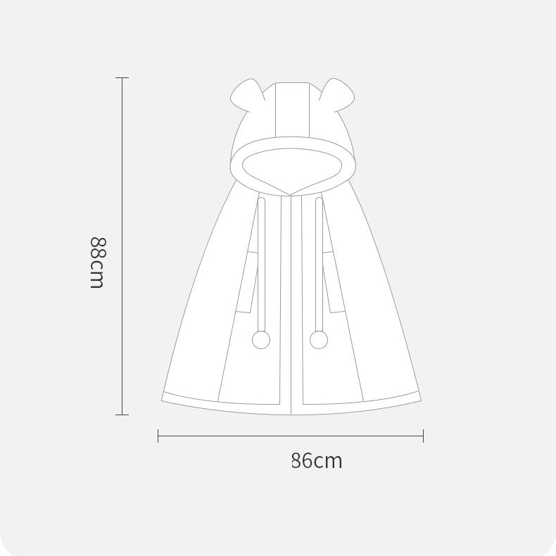 Baby Thick Warm Outdoor Windproof Cape