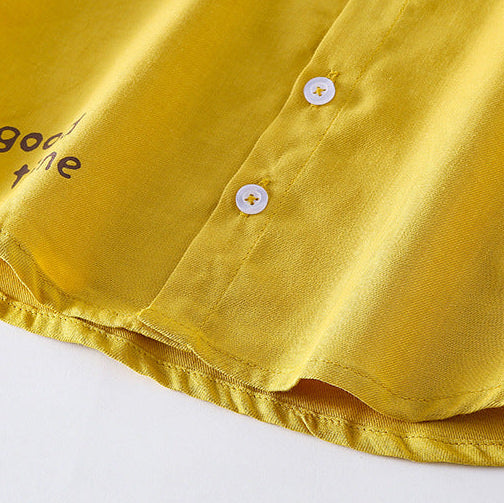 Camisa de bebé de algodón puro con dibujos animados lindos