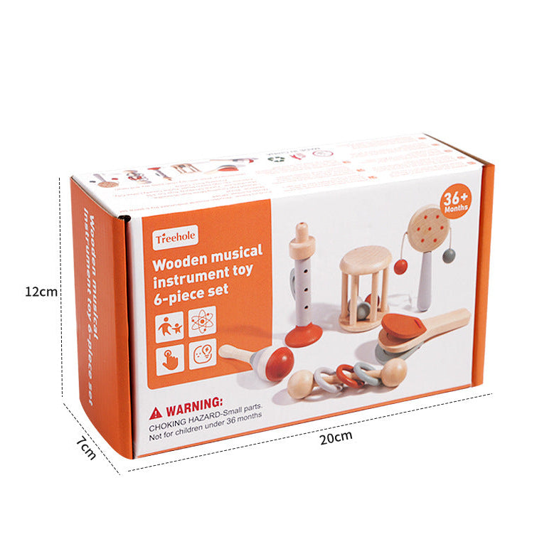 Baby Toddler Hand Rattle Drum Musical Instrument