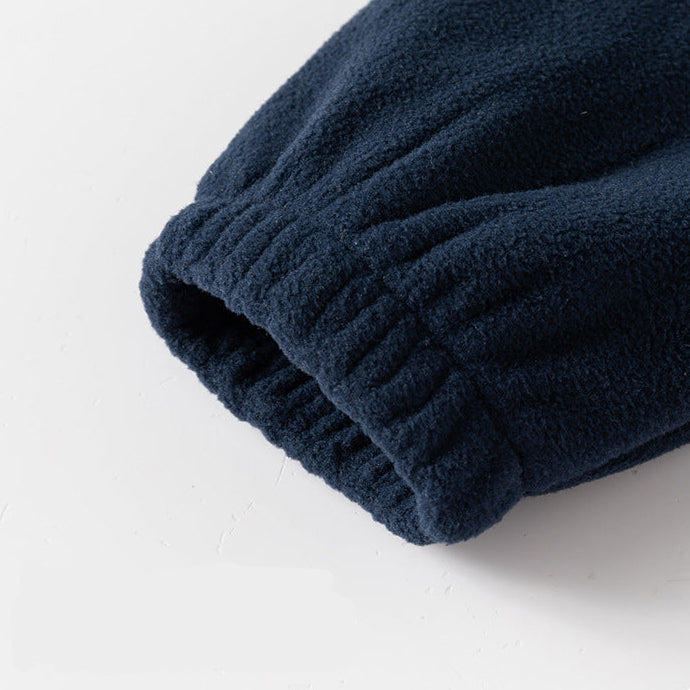 Jungen-Fleecejacke mit Farbblockmuster