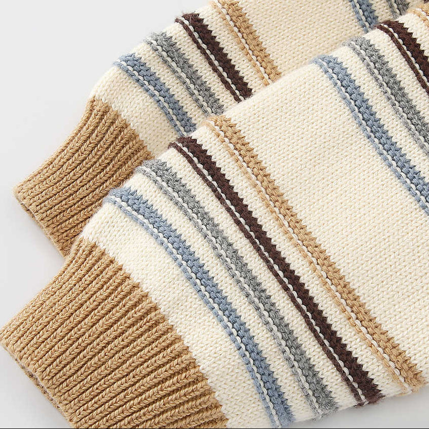 Suéter de punto grueso y cálido con dibujos animados para bebé niño