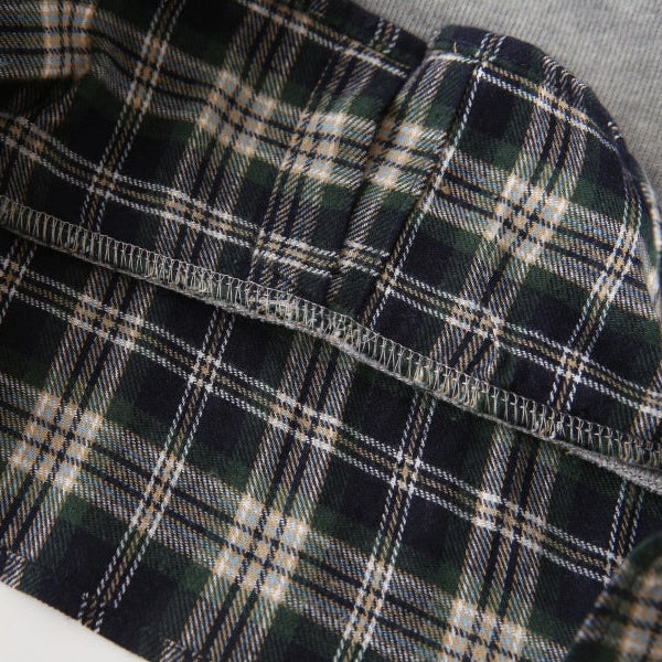 Boys’ Faux Layered Casual Long Sleeve Shirt