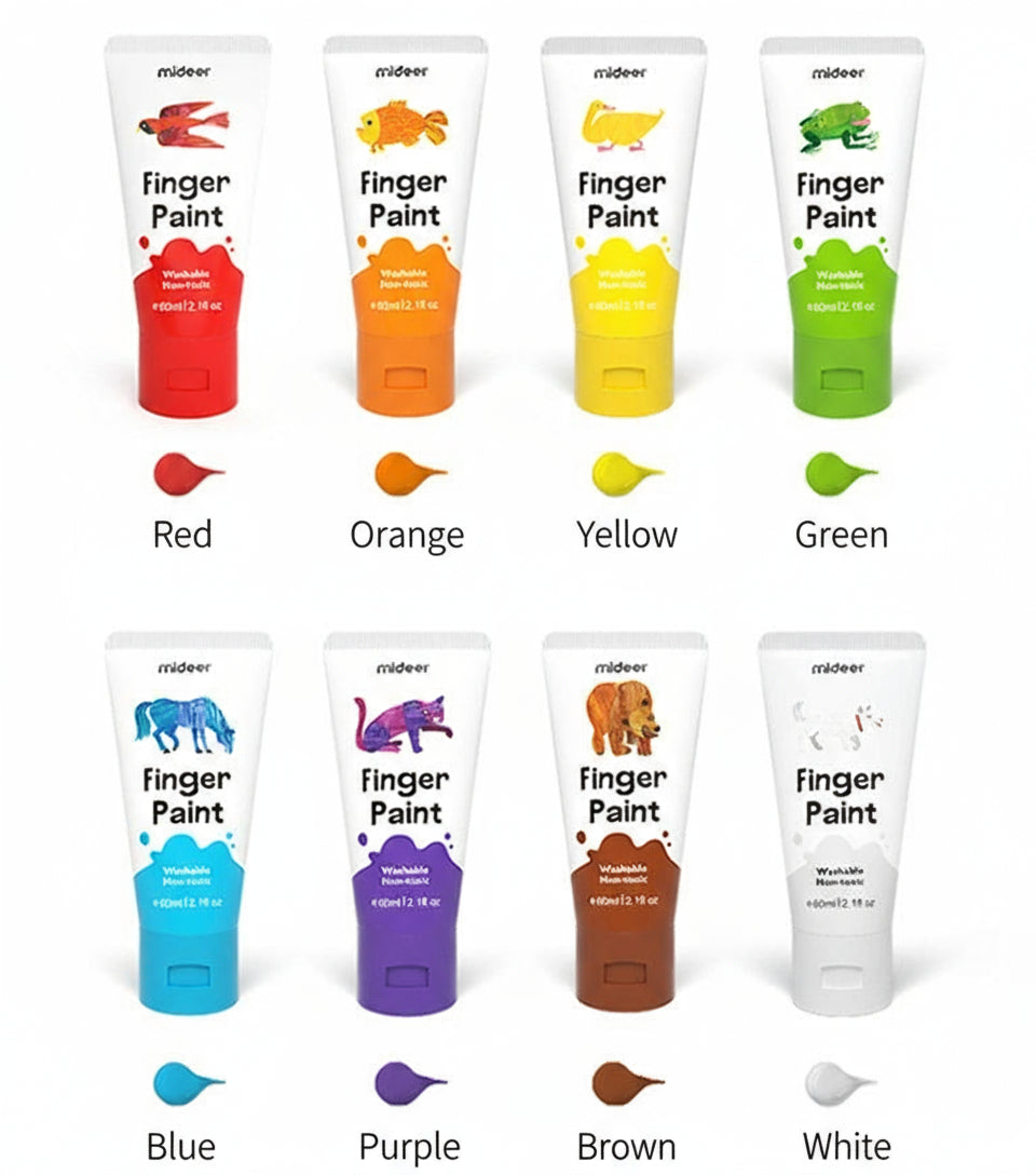 Juego de pintura de acuarela para aprendizaje temprano para niños