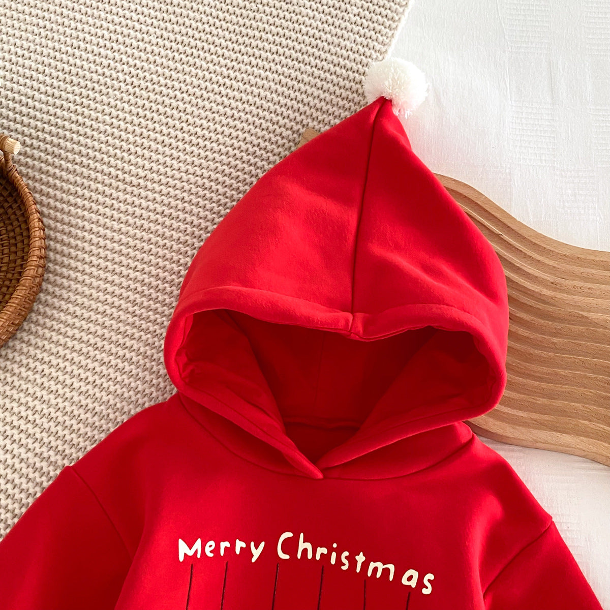 Baby Boys Girls Cute Christmas Thick Autumn Winter Hooded Fleece Hoodie