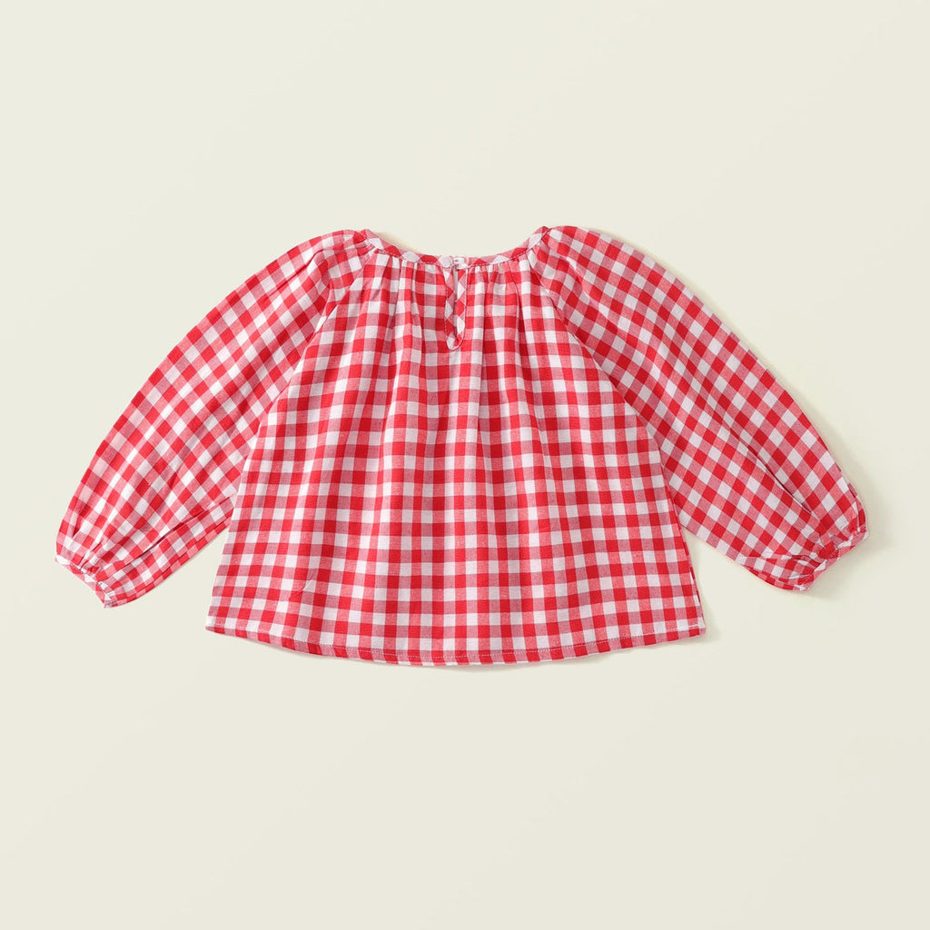 Conjunto de vestido vaquero estilo peto para niñas