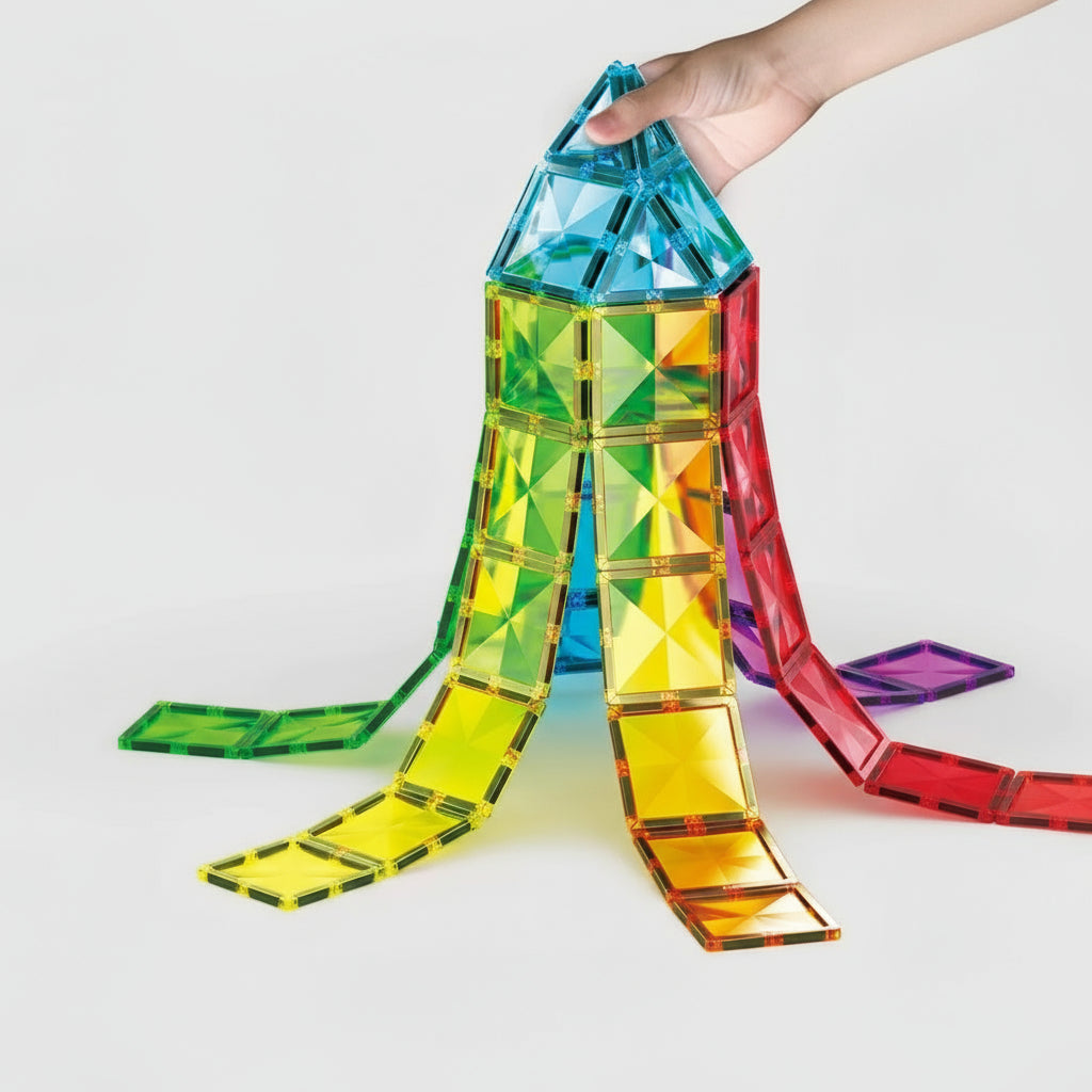 Azulejos magnéticos de colores para ventanas para niños