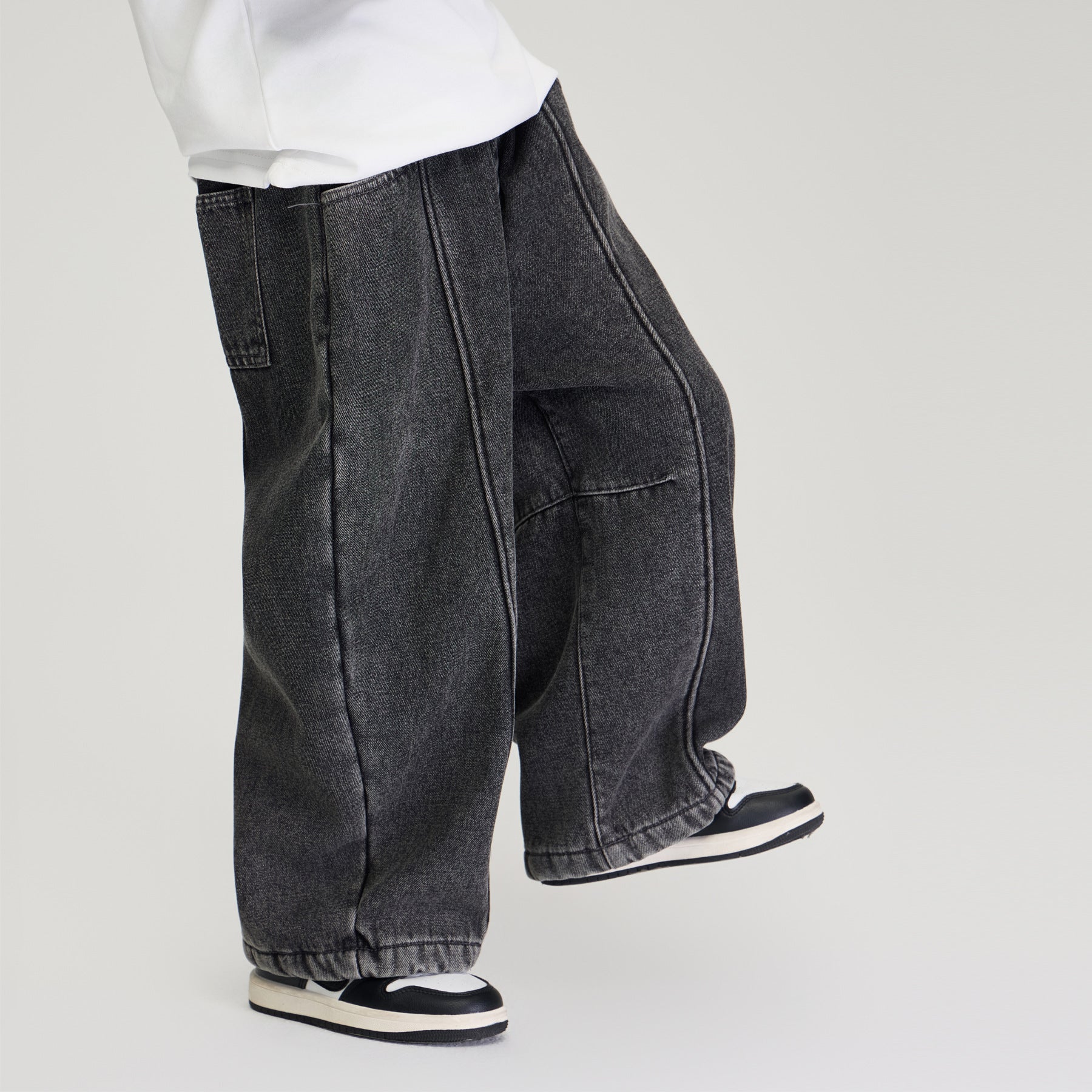 Vaqueros gruesos, cálidos, informales y suaves para niños