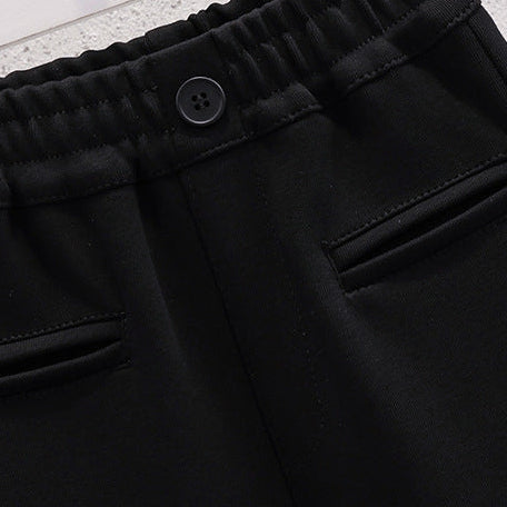 Conjunto Niña de Blusa Vintage Francesa con Cuello Volante y Pantalones Acampanados