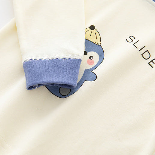 Baby Cartoon Animal Cotton Long Sleeve T-Shirt