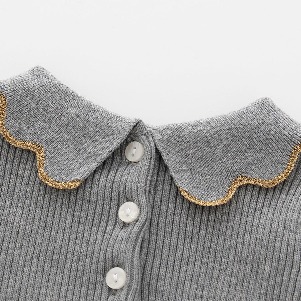 Suéter de punto elegante y versátil para niñas