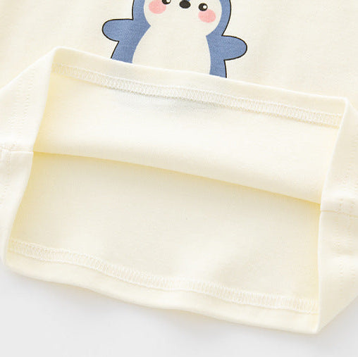 Baby Cartoon Animal Cotton Long Sleeve T-Shirt