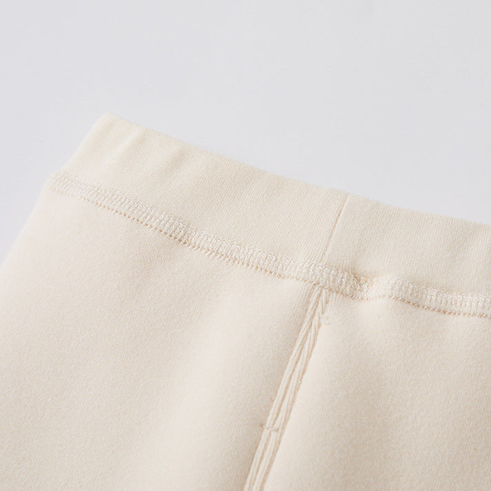 Baby Girl Fleece Lined Thick Cute Hooded Jacket and Pants Two Piece Set