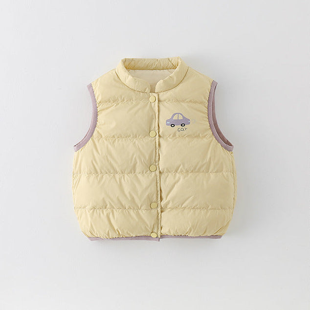 Baby Vest Lightweight Warm Sleeveless Jacket for Boys and Girls
