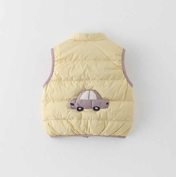 Baby Vest Lightweight Warm Sleeveless Jacket for Boys and Girls