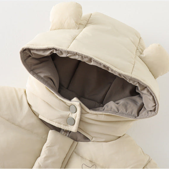 Boys Thick Warm Stylish Padded Jacket and Pants Set