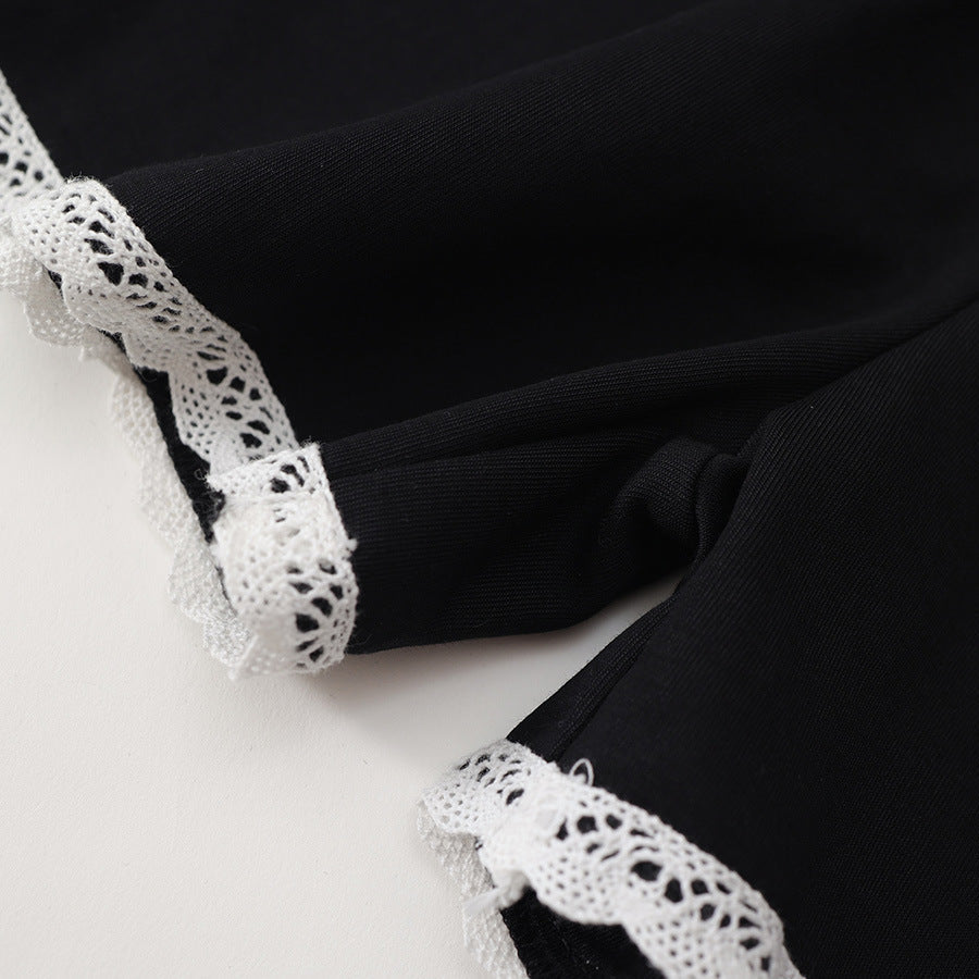 Mädchen Sommer Stilvolles Kurzarm-Outfit-Set