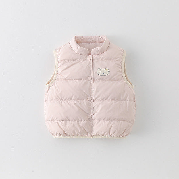 Baby Vest Lightweight Warm Sleeveless Jacket for Boys and Girls