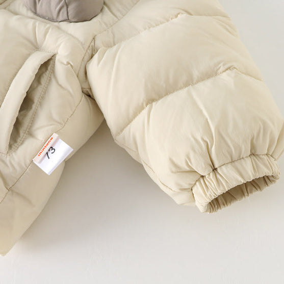 Boys Thick Warm Stylish Padded Jacket and Pants Set