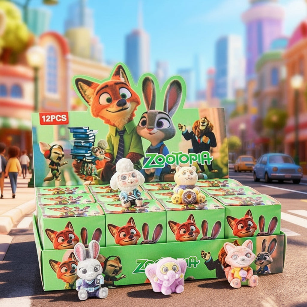 Zootopia Blind Box Schlüsselanhänger Plüschtier