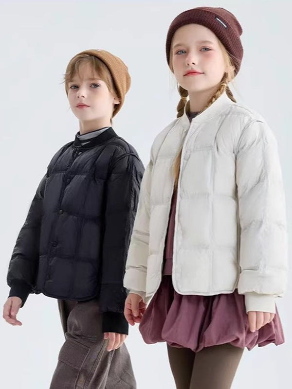Kinder-Schuluniform-Futter, lässige, leichte Daunenjacke