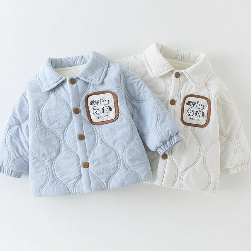 Baumwollwattierte Freizeitjacke für Jungen