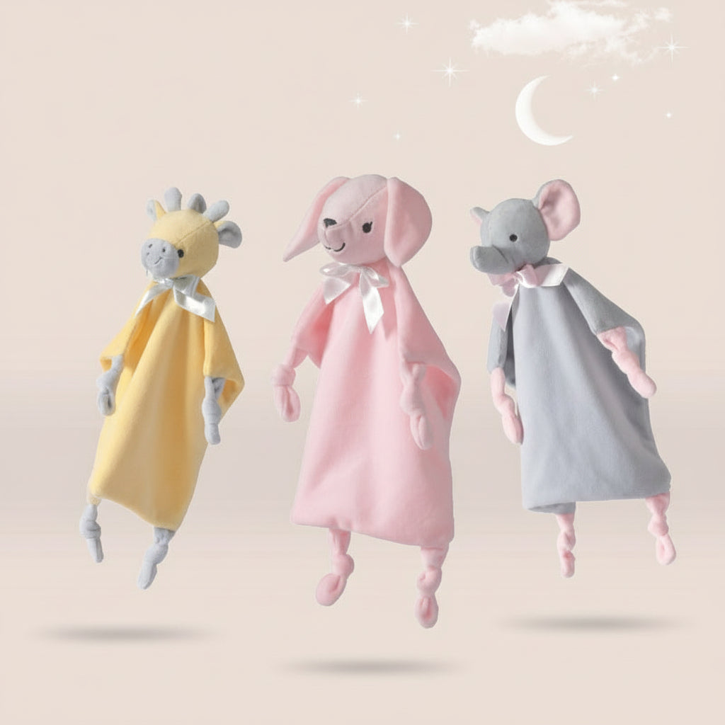 Baby Animal Comfort Blanket Plush Doll