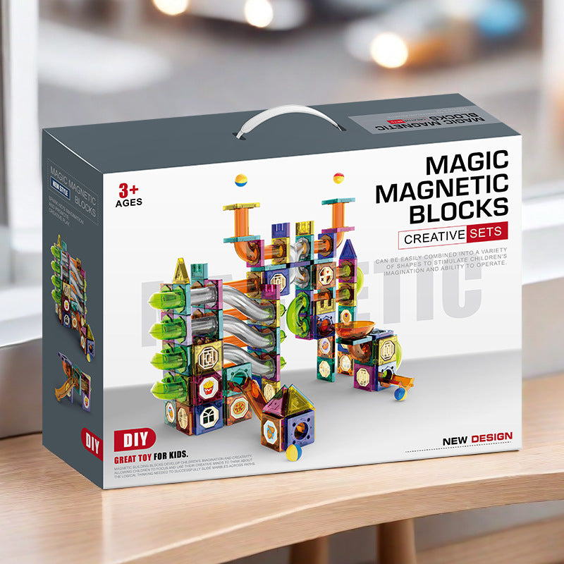 Kids’ Magnetic Marble Run STEM Building Blocks Set
