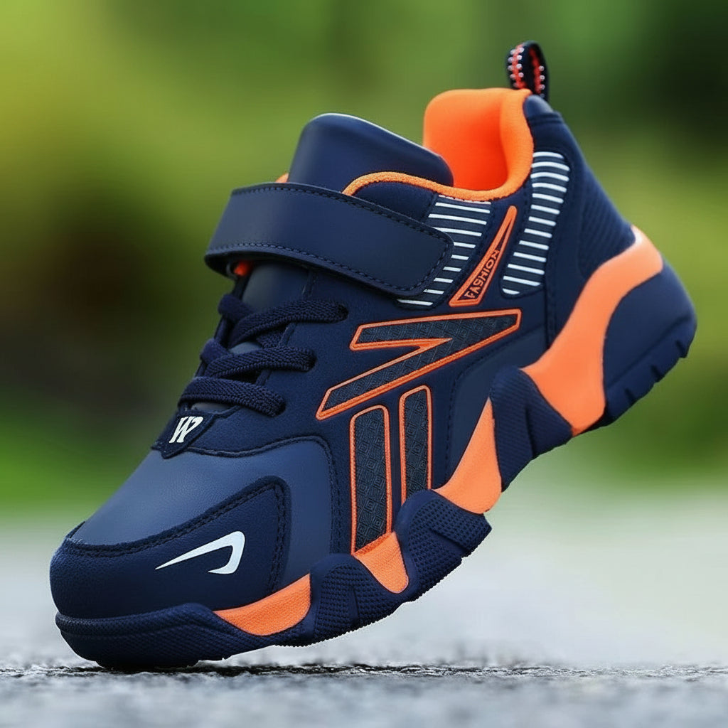 Boys Waterproof Leather Sneakers - Autumn Winter Casual Sports Shoes