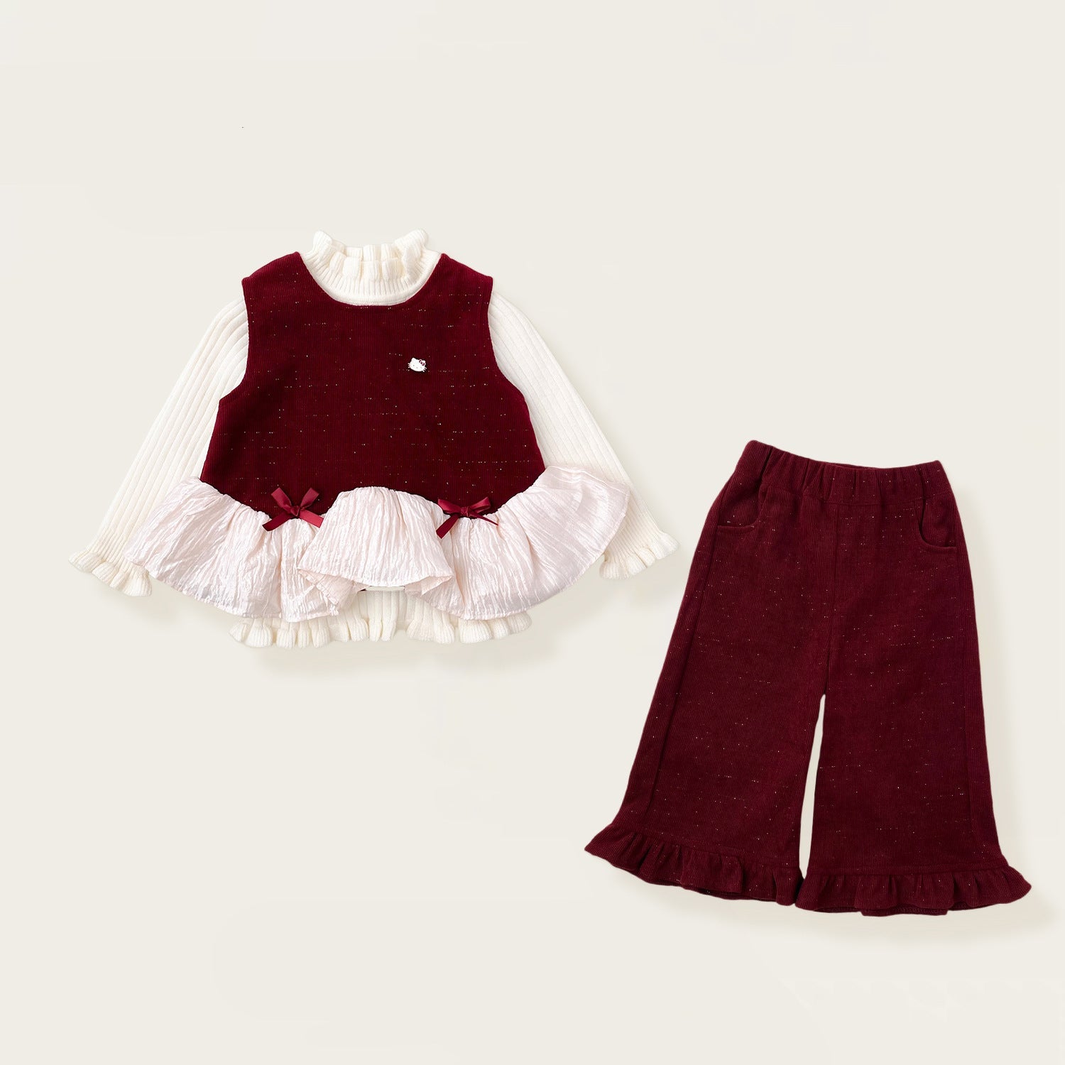 Girls Princess Style Sweater Set