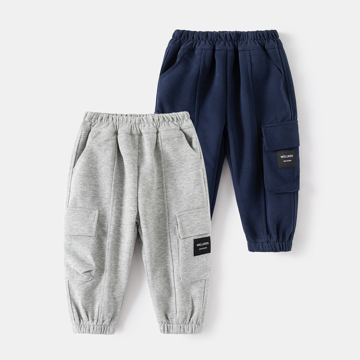 Boys Joggers Kids Sports Pants Elastic Cuff Sweatpants