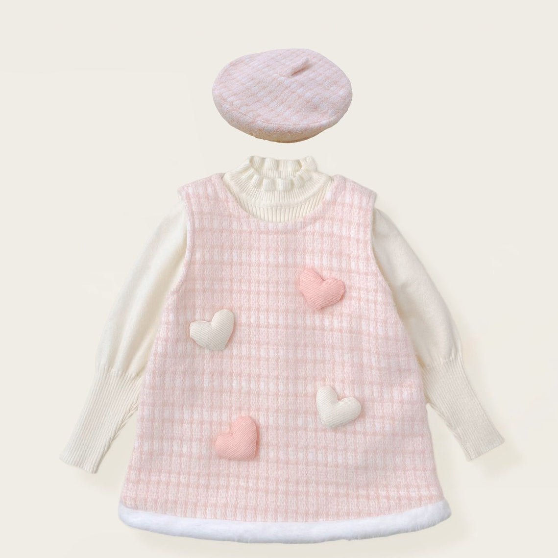 Baby Girls Fashion Sweater with Hood Set
