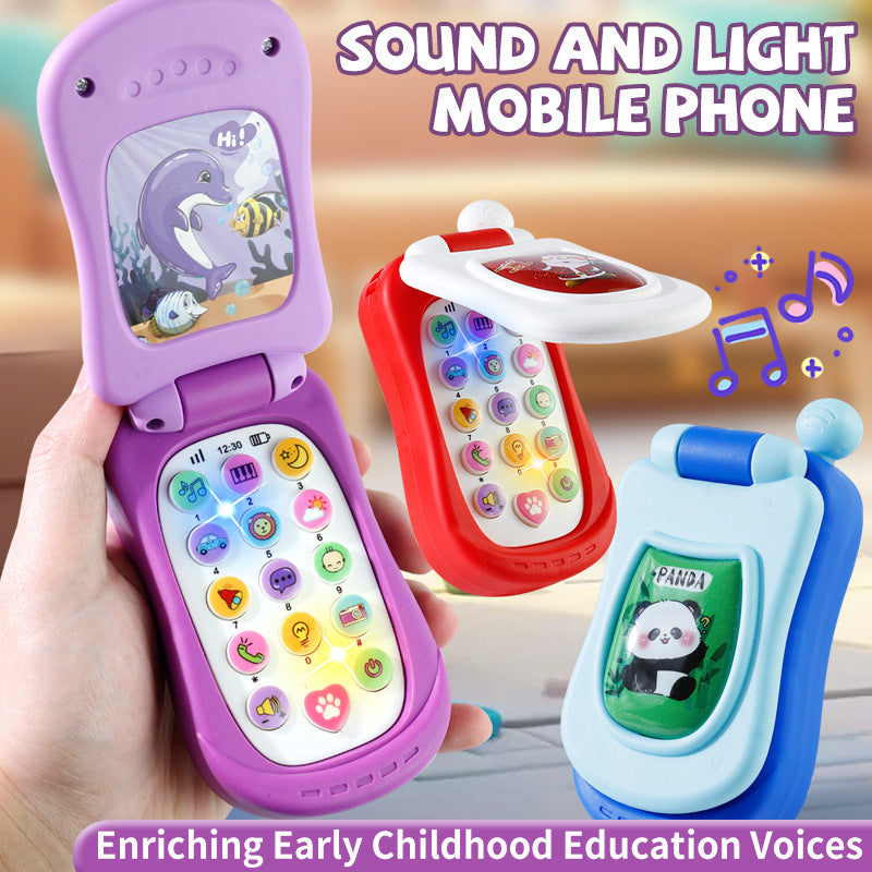 Baby Cartoon Flip Musical Phone