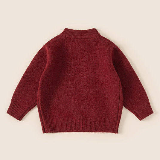 Children's Cartoon Puppy Thick Warm Knit Sweater