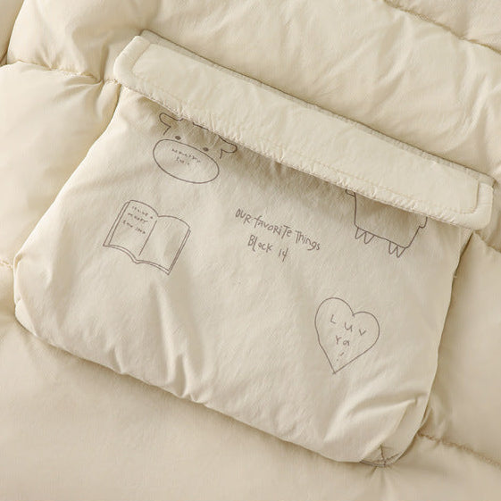 Boys Thick Warm Stylish Padded Jacket and Pants Set