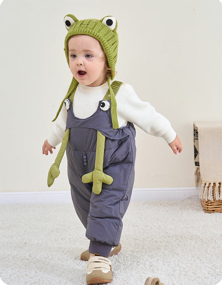 Baby Toddler Thick Warm Cartoon Down Pants