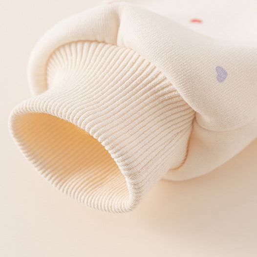 Sudadera gruesa y cálida con estampado de cachorros para niños