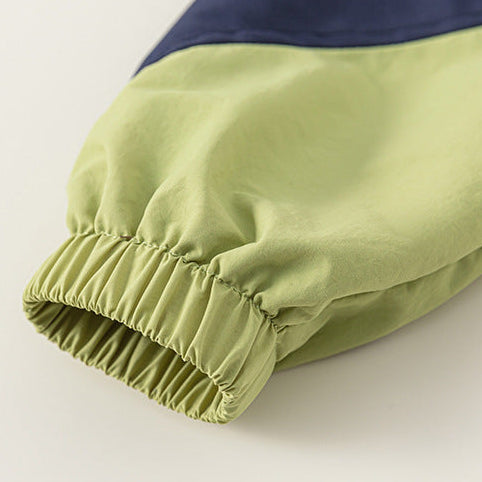 Boys Color Block Stylish Athletic Tracksuit Set