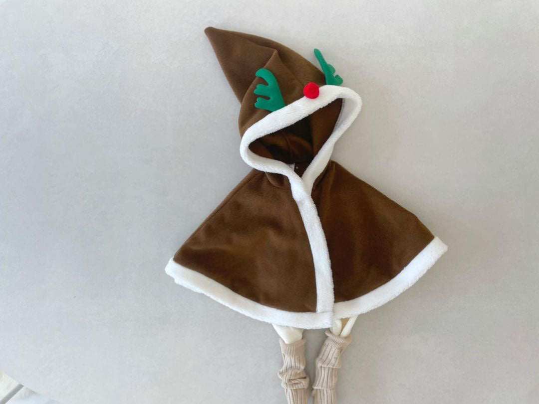 Baby Warm Christmas Cloak with Fleece Lining