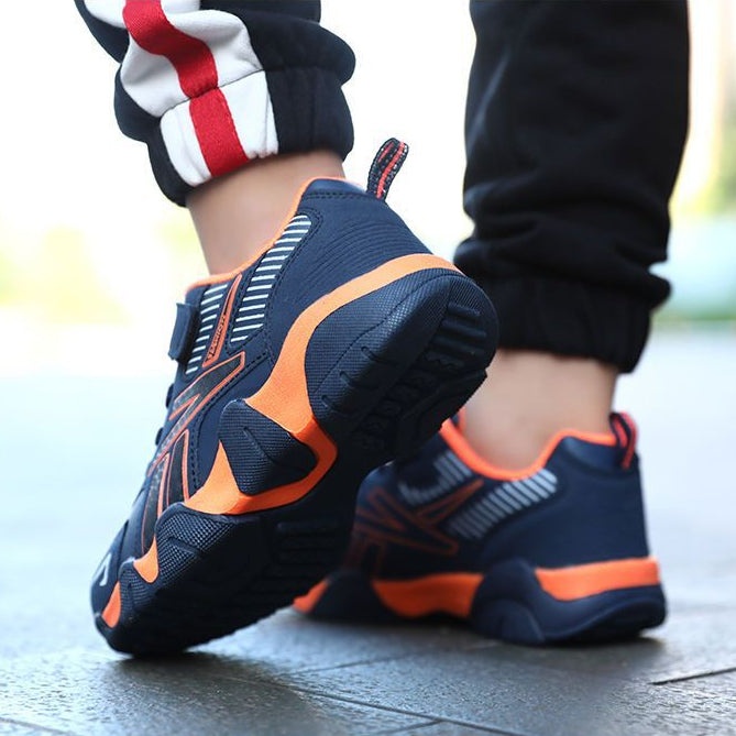 Boys Waterproof Leather Sneakers - Autumn Winter Casual Sports Shoes